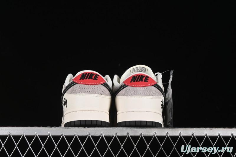 Nike SB Dunk Low Stussy Anniversary Edition Customized Low-Top Casual Skate Shoes - SJ1089-001