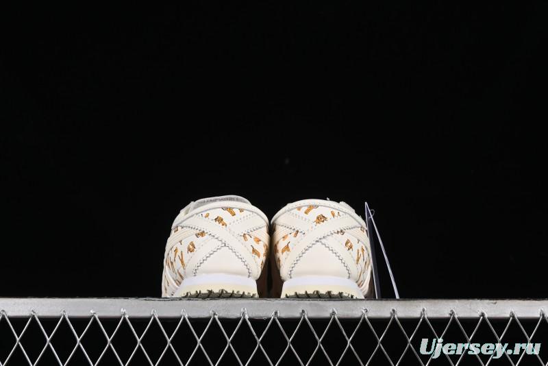 Onitsuka Tiger Mexico 66 Low-Top Leisure Running Shoes with Full-Grain Leather Upper - 1183B785-100