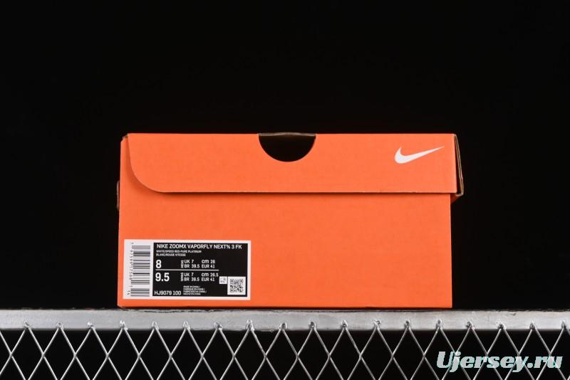 Nike ZoomX Vaporfly NEXT% 3 Marathon Series Lightweight Cushioned Running Shoes - HJ9079-100