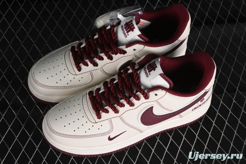 Nike Undefeated Air Force 1'07 Low Casual Sneakers with Custom Leather and Reflective Details - UT2023-206