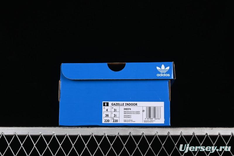 Adidas Originals Gazelle Indoor IH0374 Clover Retro Casual Slip-Resistant Wear-Resistant Low-Top Sneakers - IH0374
