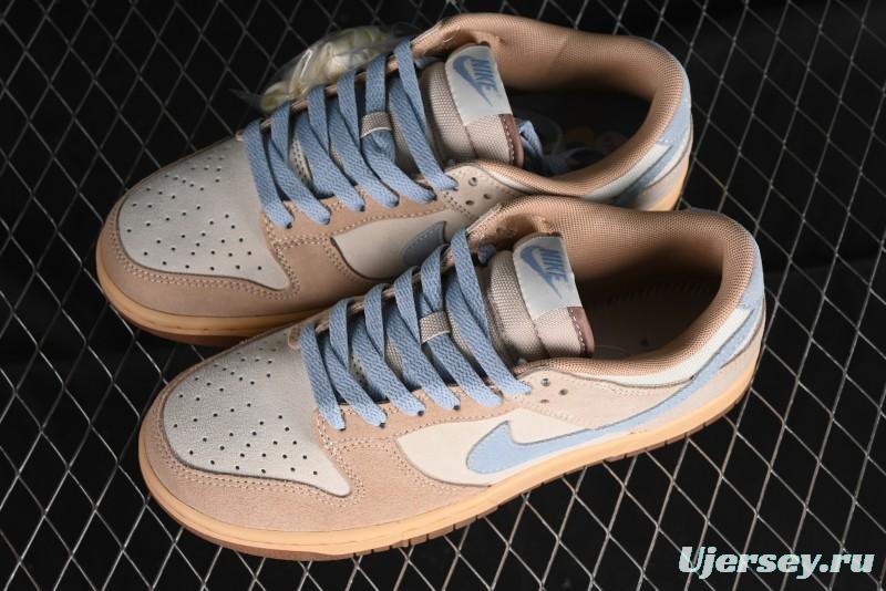 Nike Dunk Low SB Sanddrift Blue Vintage Suede and Light Blue Accent Casual Skate Shoes - HF0106-100