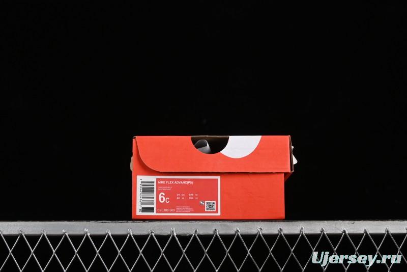 Nike Flex Advance Hook and Loop Breathable Soft Lightweight Kids Shoes - CZ0186-500