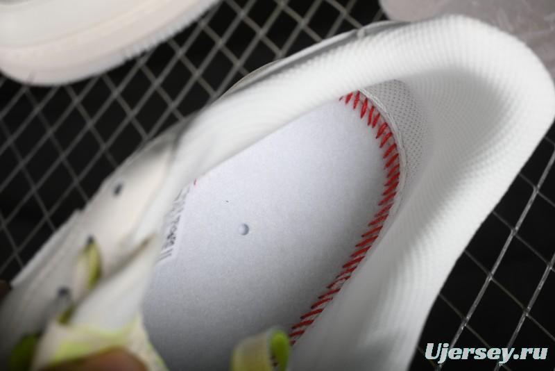 Nike Air Force 1 '07 Low Supreme Casual Sneakers in White-Fluorescent Green - BB7577-219