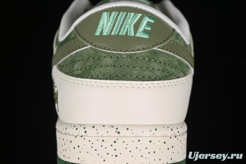 Nike SB Dunk Low Stussy Anniversary Custom Premium Low-Top Casual Sneakers - DQ1098-396