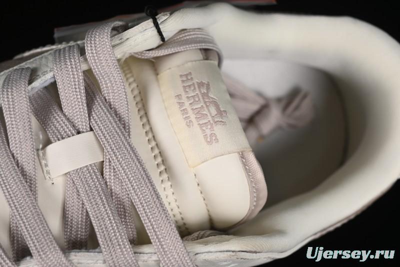 Nike SB Dunk Low Hermes Collaboration - Snake Print Brown Swoosh Low Top Casual Skate Shoes - XD6188-040