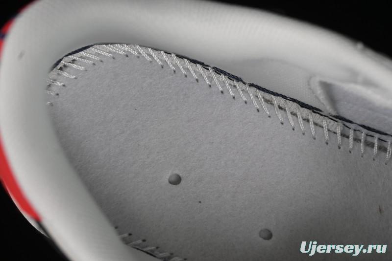 Nike Travis Scott x Fragment Design x Air Jordan 1 Low OG SP AJ1 Gucci Collaboration - Silver Logo Blue Swoosh Low Top Casual Sneakers - XY2688-118