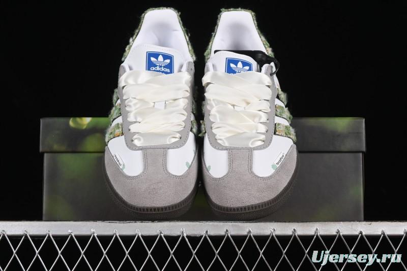 Adidas Originals Samba OG Low-Top Casual Sneakers with Panda Mischief Design - B75806