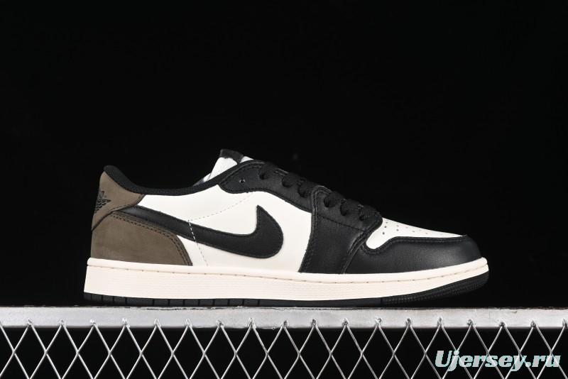 Nike Air Jordan 1 Low AJ1 Retro Basketball Shoes with Mocha Suede Accents - CZ0790-102