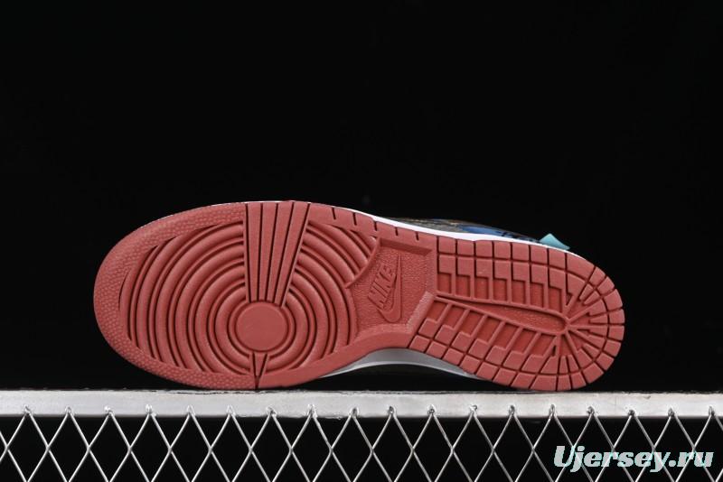 Nike Dunk Low Retro Deconstructed Casual Sneakers with Black Myth WuKong Theme - DV2433-109