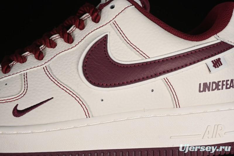 Nike Undefeated Air Force 1'07 Low Casual Sneakers with Custom Leather and Reflective Details - UT2023-206