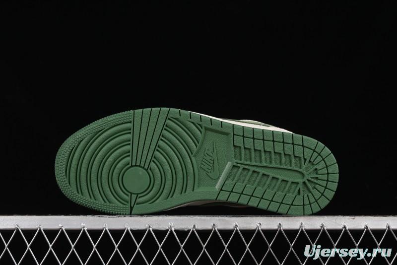 Nike Air Jordan 1 Low Stussy Collaboration Retro Basketball Shoes - DM5688-102
