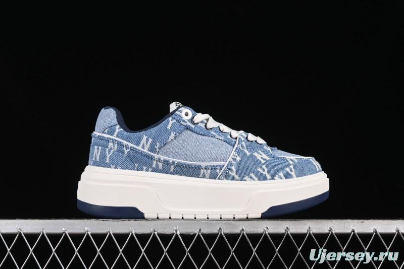 New York Yankees MLB Chunky Liner Denim Basic Platform Sandals - 3ASXCDC4N50BLS