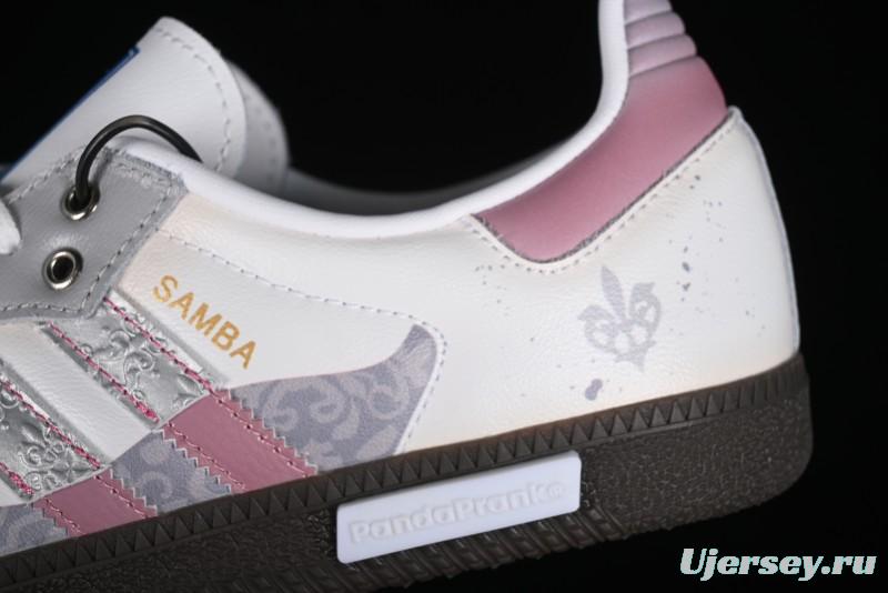 Adidas Originals Samba OG Low-Top Casual Sneakers with Panda Mischief Parachute Academy Design - B75806