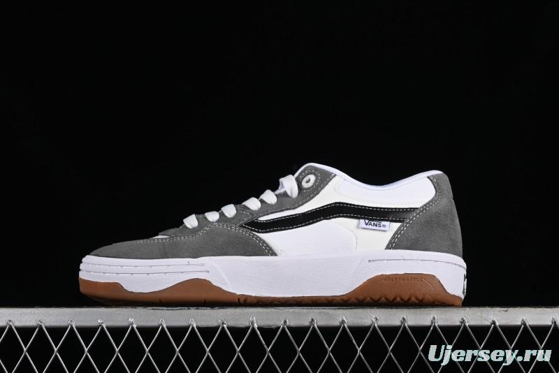 Vans Rowan 2 Skate Shoes in Grey/White with Enhanced Cushioning and Breathable Canvas - VN0A2Z3IBZW