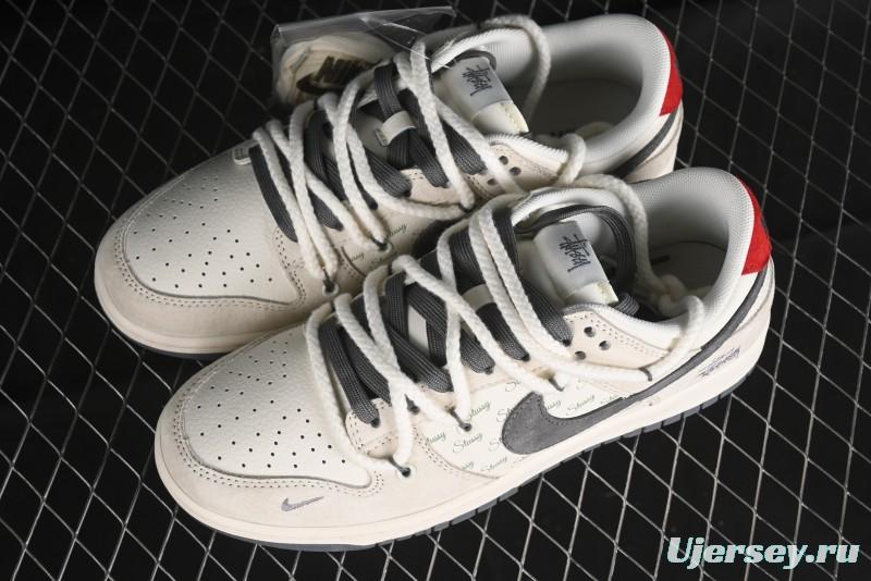 Nike SB Dunk Low Stussy Anniversary Edition Custom Low-Top Casual Sneakers - SJ2068-280