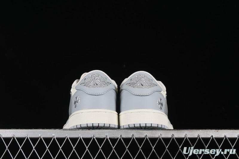 Nike Travis Scott x Fragment Design x Air Jordan 1 Low OG SP AJ1 Retro Sneakers - DM7866-016