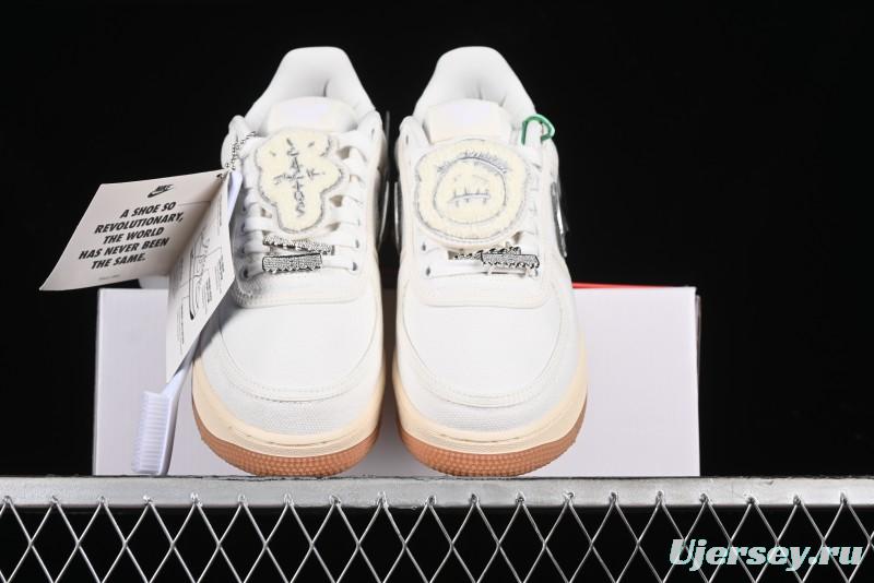 Nike Air Force 1 Low Travis Scott Limited Edition Casual Sneakers - AQ4211-101