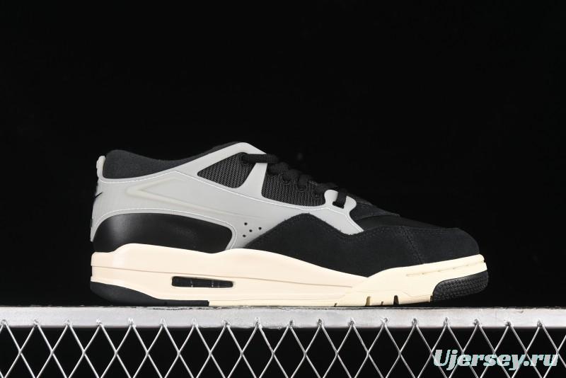 Nike Air Jordan 4 Remastered Sneakers in Black with Textile Mesh, Leather and Suede - FQ7939-006