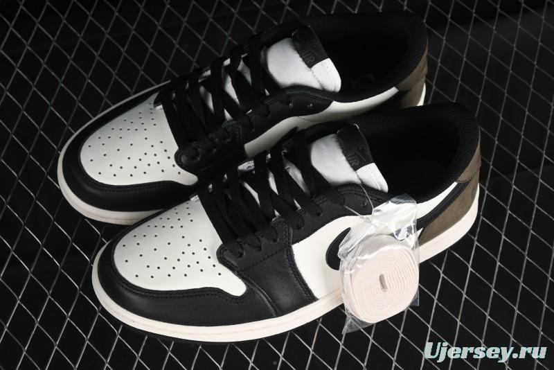 Nike Air Jordan 1 Low AJ1 Retro Basketball Shoes with Mocha Suede Accents - CZ0790-102