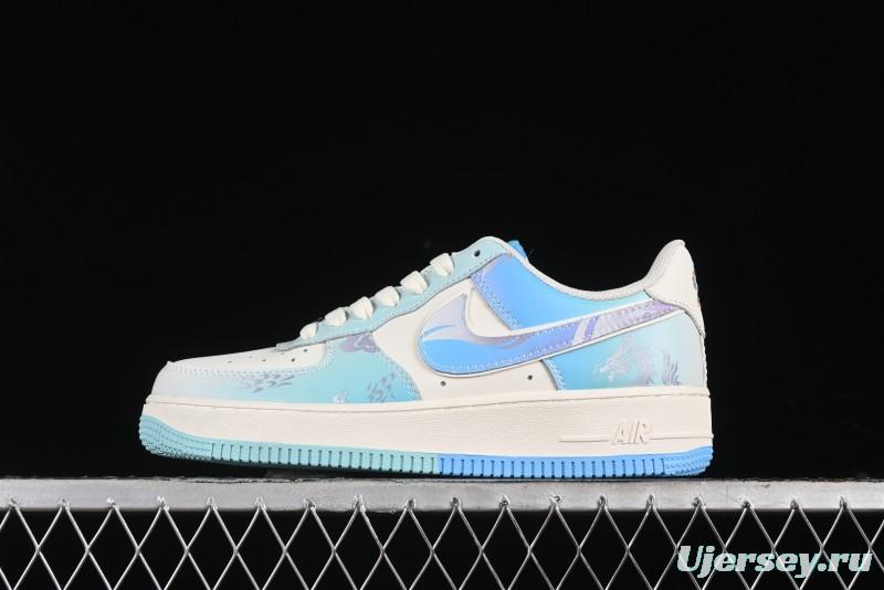 Nike Air Force 1 '07 Low Casual Sneakers "Crystal Dragon Palace" - DB3301-303