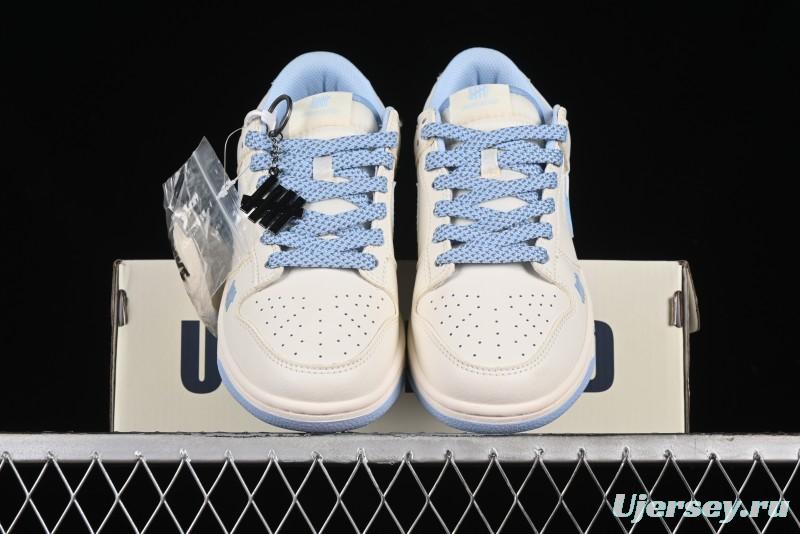 Nike SB Dunk Low UN Collaboration - Sky Blue Anniversary High-End Custom Low-Top Casual Skate Shoes - BB2699-212