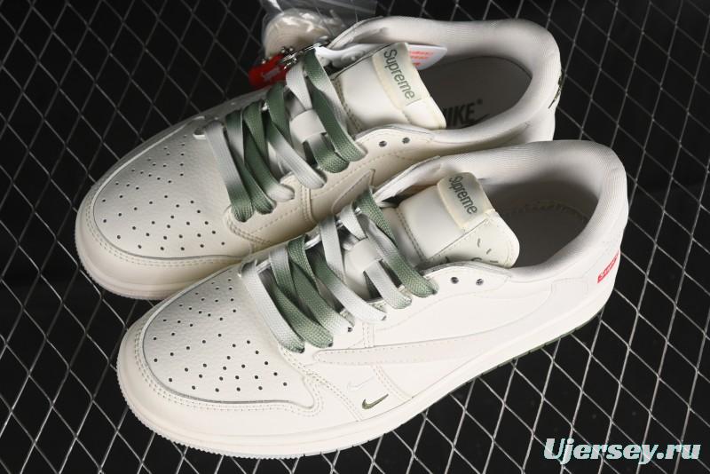 Nike Travis Scott x Fragment Design x Air Jordan 1 Low OG SP AJ1 Supreme Collaboration - BB2299-810