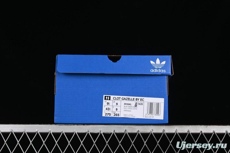 Adidas CLOT x Adidas Originals Gazelle IH3641 Retro Casual Anti-Slip Wear-Resistant Low-Top Sneakers - IH3641