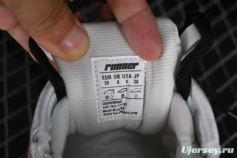 Balenciaga Runner Kith Four Color Retro Casual Sneakers - W3RMU9016