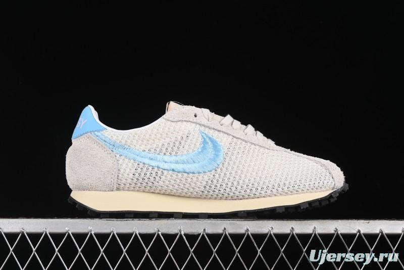 Nike Stussy Roshe Run LD-1000 Comfortable Versatile Non-Slip Durable Waffle Low-Top Casual Running Shoes - FQ5369-001