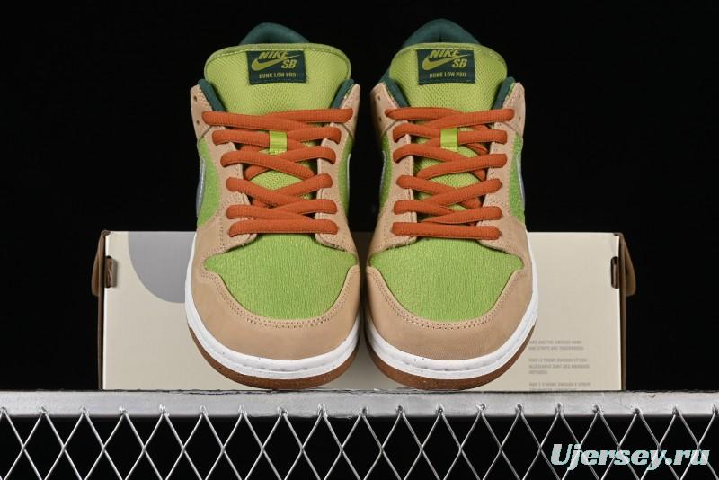 Nike SB Dunk Low Casual Skate Shoes with Escargot-Inspired Vanilla Garlic Butter Colorway - FQ7585-200