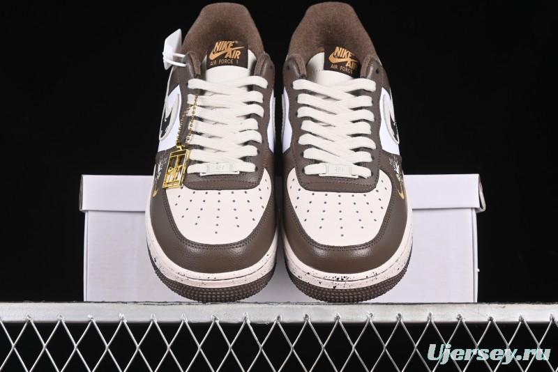Nike Air Force 1 '07 Low Casual Sneakers with Assassination of Little Bear Anime Theme - DB3301-770