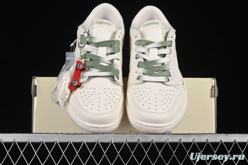 Nike Travis Scott x Fragment Design x Air Jordan 1 Low OG SP AJ1 Supreme Collaboration - BB2299-810