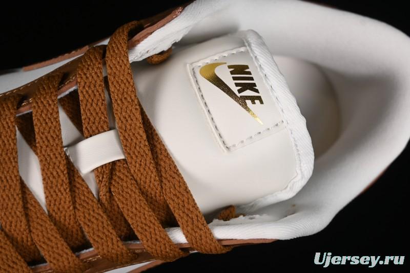 Nike Dunk Low LX SB Casual Skate Shoes in Brown Ostrich - FJ2260-001