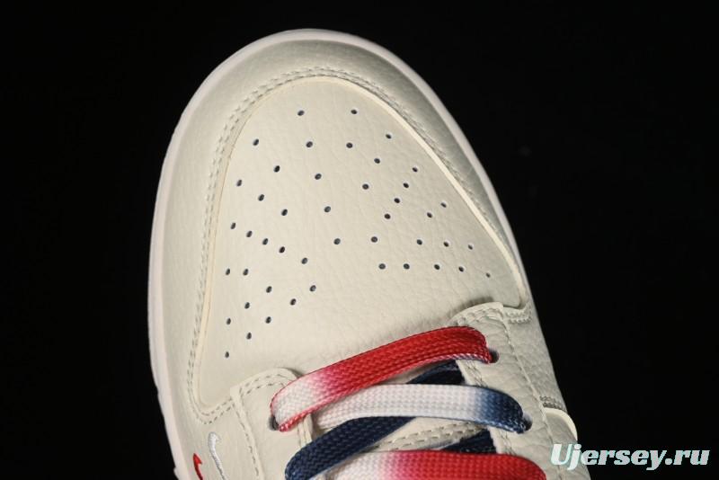 Nike SB Dunk Low Gucci Collaboration - Beige Blue Patchwork Anniversary High-End Custom Low-Top Casual Sneakers - XY1688-003