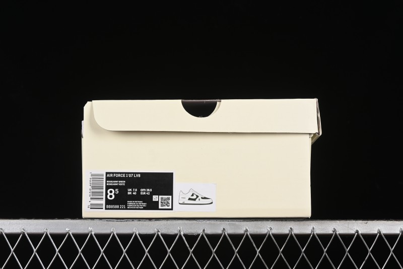 Nike Air Force 1 '07 Low Burberry Collaboration - Off White Mint Green Low Top Casual Sneakers - BB8588-221