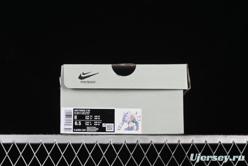Nike Air Force 1'07 Low "Galuru" Digimon Themed Casual Sneakers - CJ0304-310