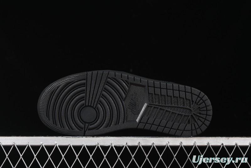 Nike Air Jordan 1 Low "Black Croc" Casual Sneakers - HJ7743-010