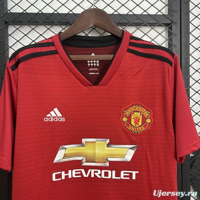 18/19 Retro Manchester United Home Jersey
