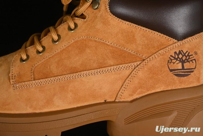 Timberland Outdoor Mid-Top Casual Martin Boots with Premium Italian Suede Leather - TB10059YELLOW