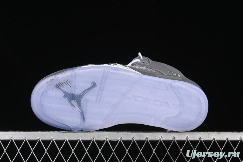 Nike Air Jordan 5 Retro Basketball Shoes with Grey Wolf Colorway - 136027-005