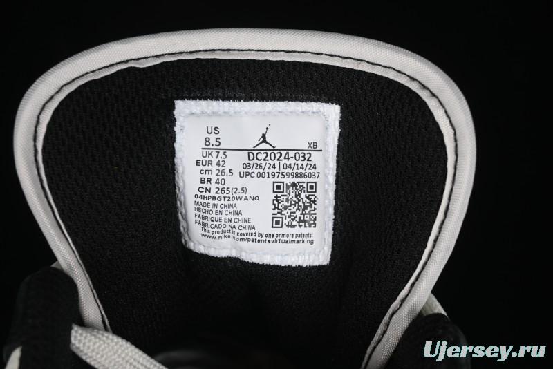 Nike Air Jordan 1 Low Supreme Collaboration - Black White Embossed Custom Retro Basketball Shoes DC2024-032