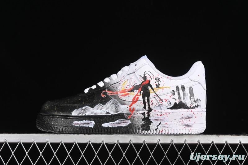 Nike Air Force 1 '07 Low Black Myth Wukong Custom Spray-Painted Gift Box Low-Top Casual Sneakers - ZH0316-045