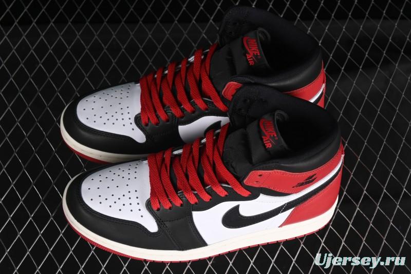 Nike Air Jordan 1 High OG Black Toe Reimagined Basketball Shoes - DZ5485-106