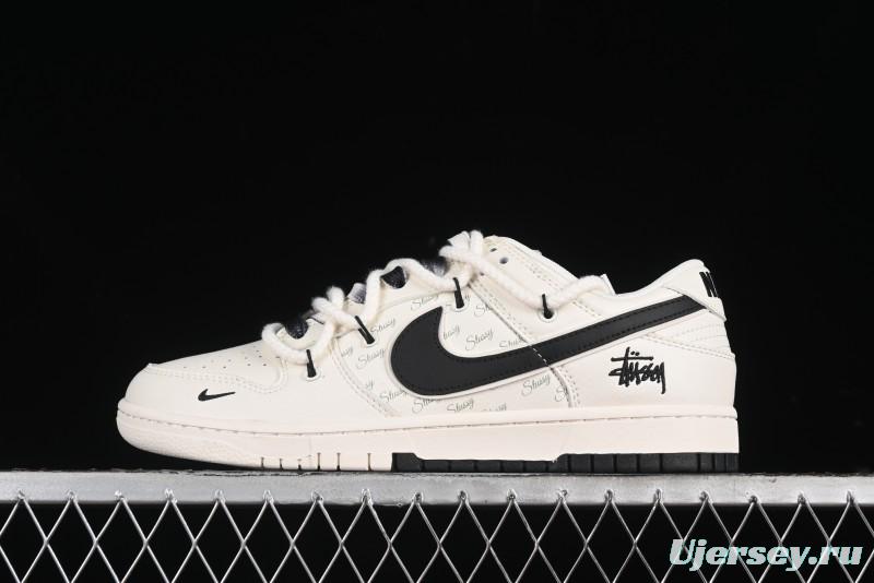 Nike SB Dunk Low Stussy Anniversary Custom Low-Top Casual Skate Shoes - SJ2068-297