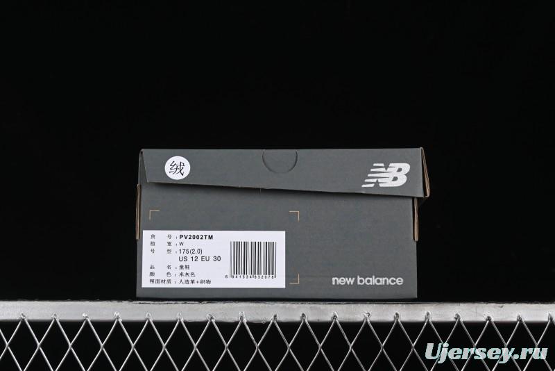 New Balance 2002R Series Hook and Loop Kids Shoes with Fleece Lining - PV2002TM