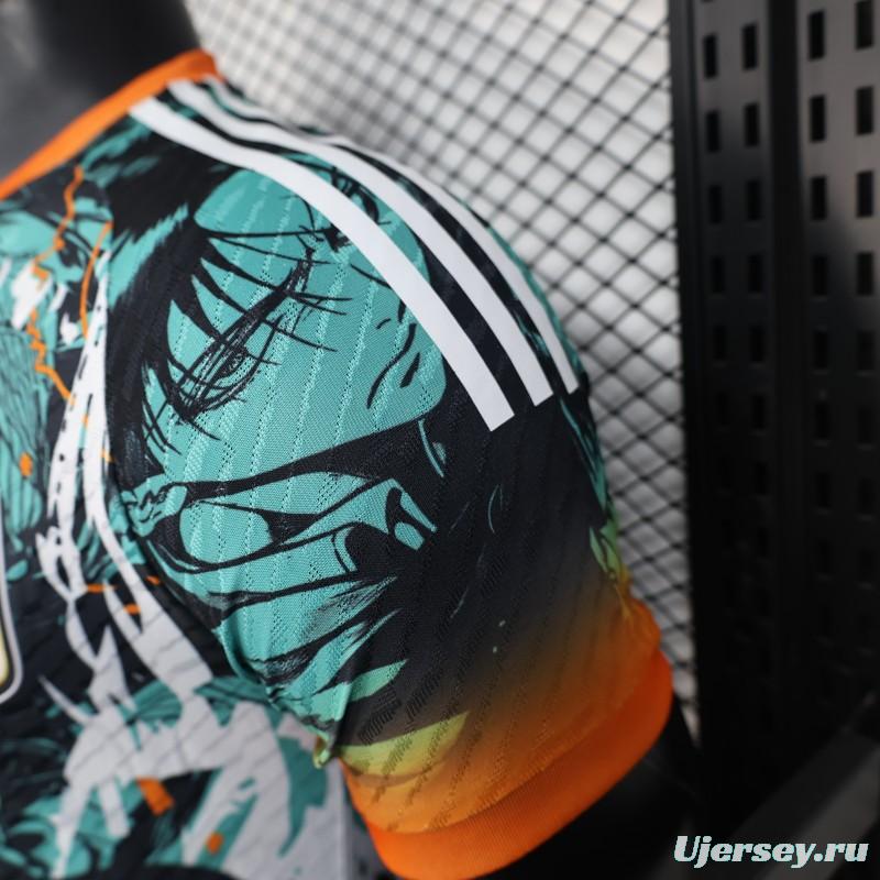 Player Version 2025 Japan Teal with Anime Warrior Jersey