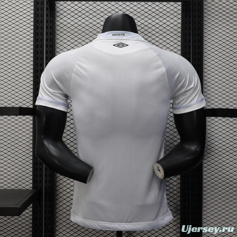 Player Version 25/26 Santos Home Jersey Without Sponsors