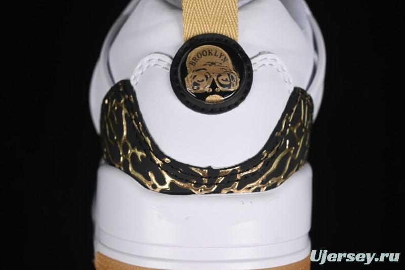 Nike Jordan Spizike Low Casual Shoes with Cracked Leather Design - HJ9019-100