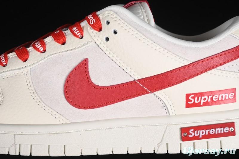 Nike SB Dunk Low Supreme Collaboration - Anniversary Edition Customized Low-Top Casual Skate Shoes - KK1333-002